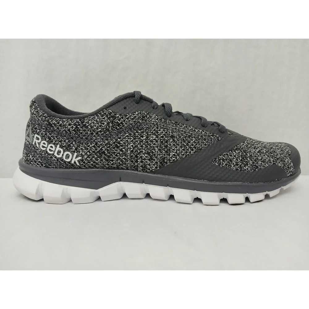 Reebok Mens Sublite Authentic 4.0 Ash Grey White Silver BS7105 Sz‎ 10